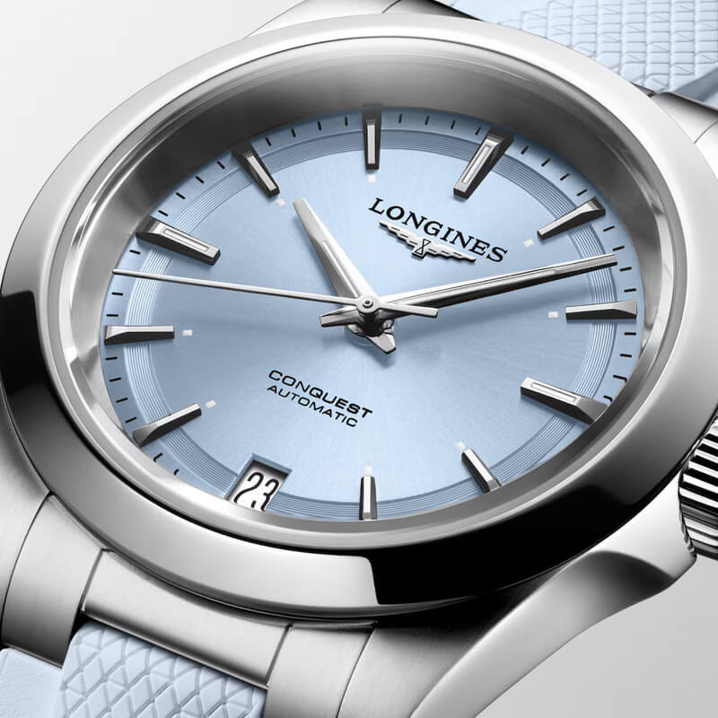 Longines Conquest Pastel Blue 34mm 